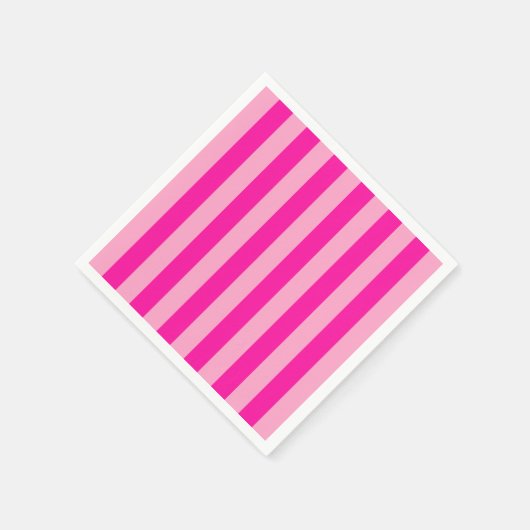 Verticale Stripes Hot Pink Servet (Hoek)