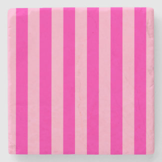 Verticale Stripes Hot Pink Stenen Onderzetter