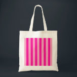 Verticale Stripes Hot Pink Tote Bag<br><div class="desc">Verticale strepen - roze en hete roze.</div>