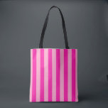 Verticale Stripes Hot Pink Tote Bag<br><div class="desc">Verticale strepen - roze en hete roze.</div>