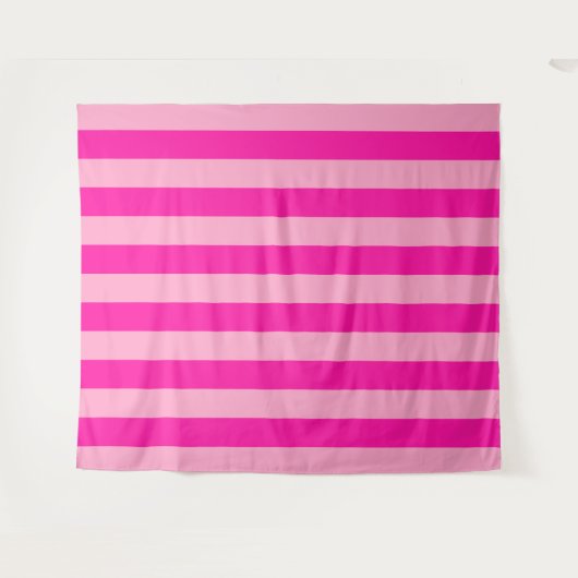 Verticale Stripes Hot Pink Wandkleed (Voorkant (horizontaal))