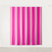 Verticale Stripes Hot Pink Wandkleed (Voorkant)