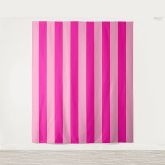 Verticale Stripes Hot Pink Wandkleed