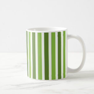 Verticale Stripes-Mok, groen Koffiemok