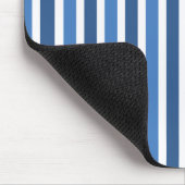 Verticale Stripes Mousepad, blauw Muismat (Hoek)