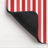 Verticale Stripes Mousepad, rood Muismat (Hoek)