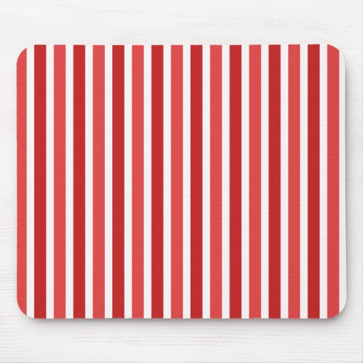Verticale Stripes Mousepad, rood Muismat (Voorkant)