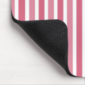 Verticale Stripes Mousepad, roze Muismat (Hoek)