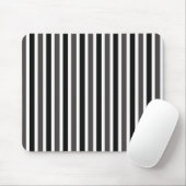 Verticale stripes Mousepad, zwart en grijs Muismat (Met muis)