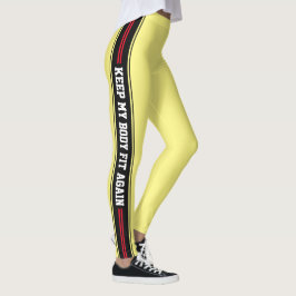 Verticale stripes Tekstontwerppoorten Leggings