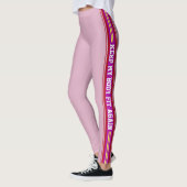 Verticale stripes Tekstontwerppoorten Leggings (Links)