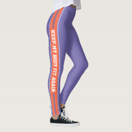 Verticale stripes Tekstontwerppoorten Leggings