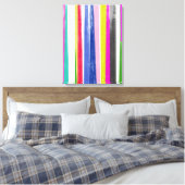 Verticale strips canvas afdruk (Insitu (Slaapkamer))