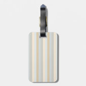 Verticale strips-decor Zachte grijs Bagagelabel (Achterkant verticaal)
