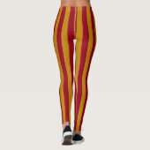 Verticale strips en gouden strips leggings (Achterkant)