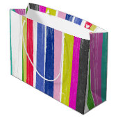 Verticale strips groot cadeauzakje (Achterkant Gekanteld)