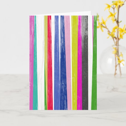 Verticale strips kaart (Gele Bloem)