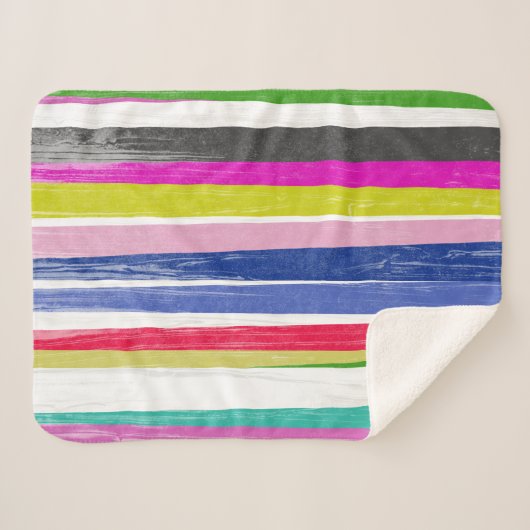 Verticale strips sherpa deken (Voorkant (horizontaal))