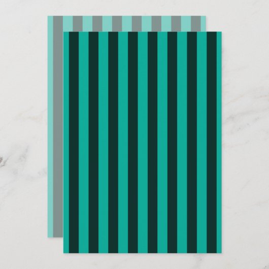 Verticale strips stijldecor turquoise (Voorkant / Achterkant)