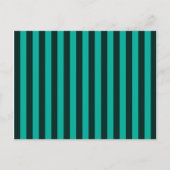 Verticale strips stijldecor turquoise briefkaart (Voorkant)