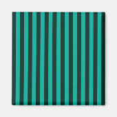 Verticale strips stijldecor turquoise magneet (Voorkant)