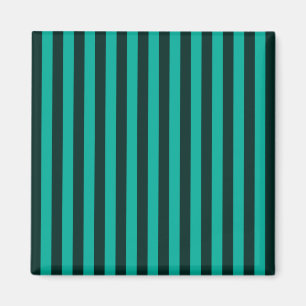Verticale strips stijldecor turquoise magneet