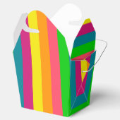 Verticale strips voor meerkleurige regenboog bedankdoosjes (Geopend)
