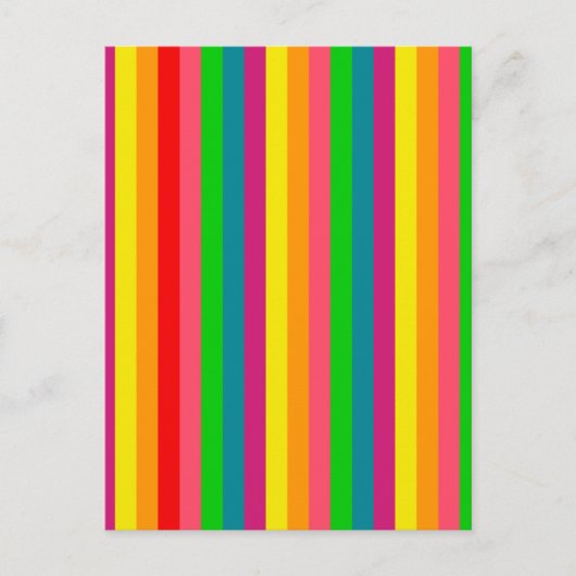 Verticale strips voor meerkleurige regenboog briefkaart (Voorkant)