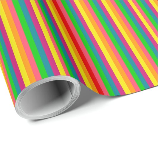 Verticale strips voor meerkleurige regenboog cadeaupapier (Rol Hoek)