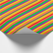 Verticale strips voor meerkleurige regenboog cadeaupapier (Hoek)