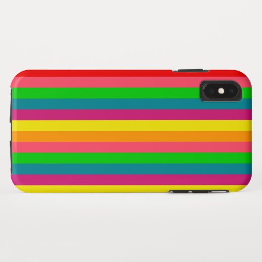 Verticale strips voor meerkleurige regenboog Case-Mate iPhone case (Achterkant (horizontaal))