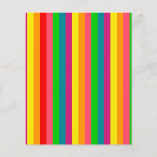 Verticale strips voor meerkleurige regenboog flyer (Achterkant)