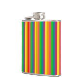 Verticale strips voor meerkleurige regenboog heupfles (Links)