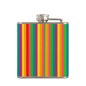 Verticale strips voor meerkleurige regenboog heupfles (Achterkant)