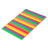 Verticale strips voor meerkleurige regenboog notitieblok (Schuin)