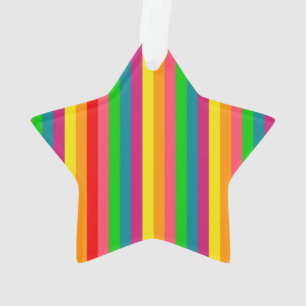 Verticale strips voor meerkleurige regenboog ornament