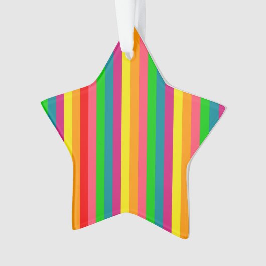 Verticale strips voor meerkleurige regenboog ornament (voorkant)