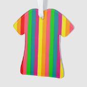 Verticale strips voor meerkleurige regenboog ornament (voorkant)