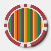 Verticale strips voor meerkleurige regenboog poker chips (Voorkant)
