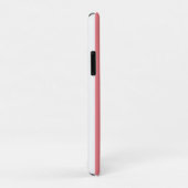 Verticale strips Zalmroze witte streep Case-Mate iPhone Case (Achterkant/rechts)