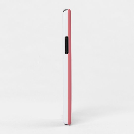 Verticale strips Zalmroze witte streep Case-Mate iPhone Case (Achterkant/rechts)