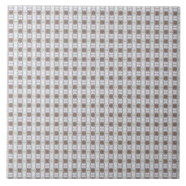 Verticale Tan Chain Blue Diamond Decor Tegel Tegeltje