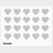 Verticale Tan Chain Blue Diamonds Heart Sticker (Vel)