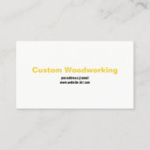 Verticale tapegroommeting bouwtaken visitekaartje (Achterkant)