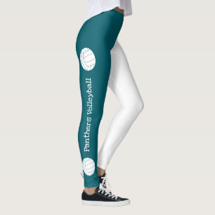 verticale tekst ELKE kleur volleybalteamnaam Leggings
