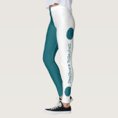 verticale tekst ELKE kleur volleybalteamnaam Leggings (Links)