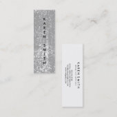 Verticale tekst Modern Grunge Style Mini Visitekaartje (Voorkant / Achterkant)