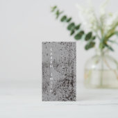 Verticale tekst Modern Grunge Style Visitekaartje (Staand voorkant)