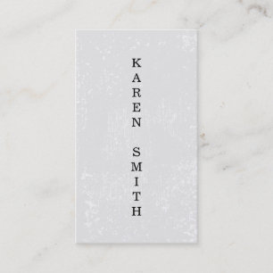 Verticale tekst Modern Grunge Style Visitekaartje