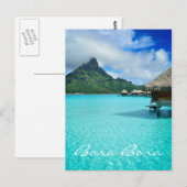 Verticale tekstkaart Bora Bora Bora Briefkaart (Voorkant / Achterkant)